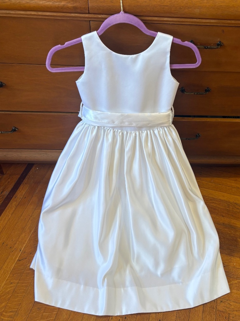 Girls size 6 white dress